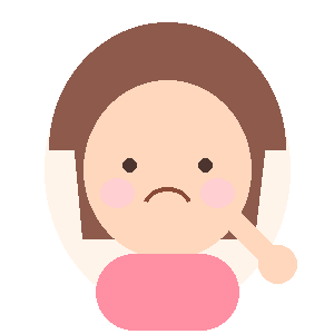 悩むお母さんのイラスト
