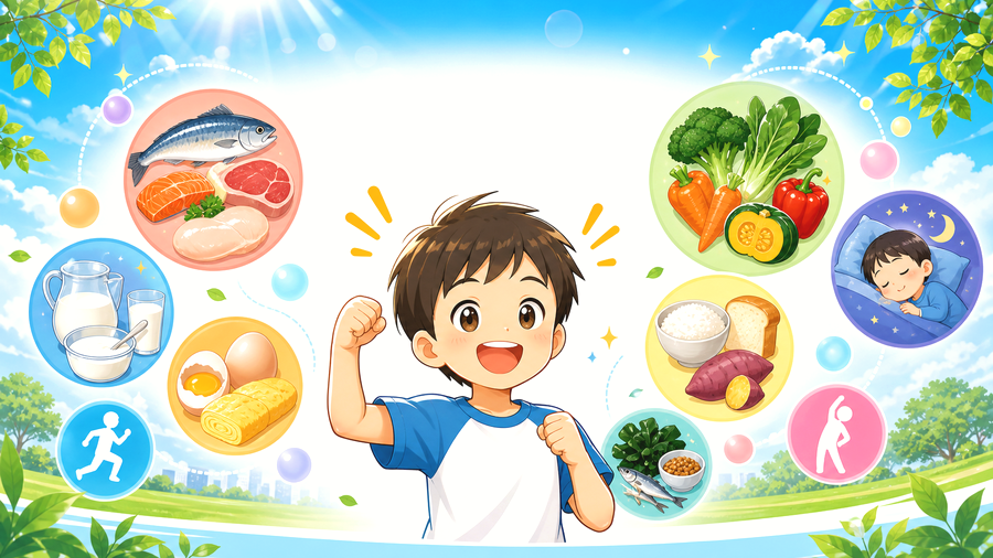 成長期に必要な栄養バランス